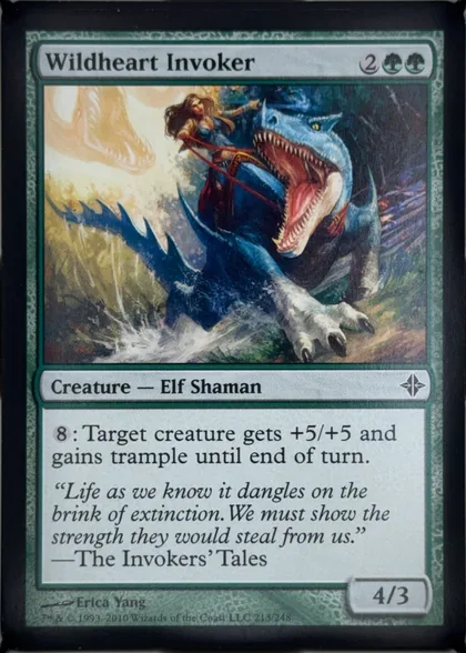 front of card