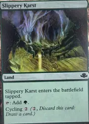 Slippery Karst front