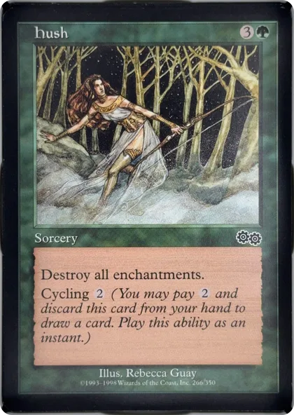 front of card