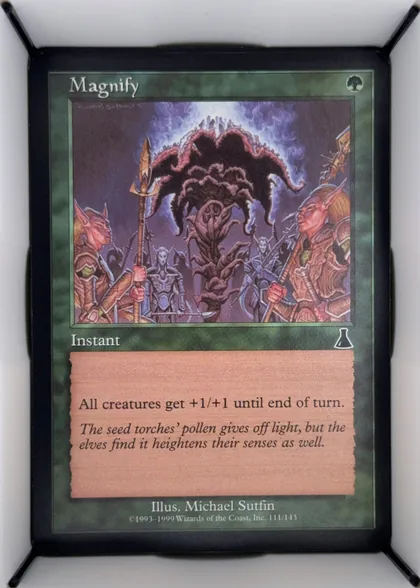 front of card