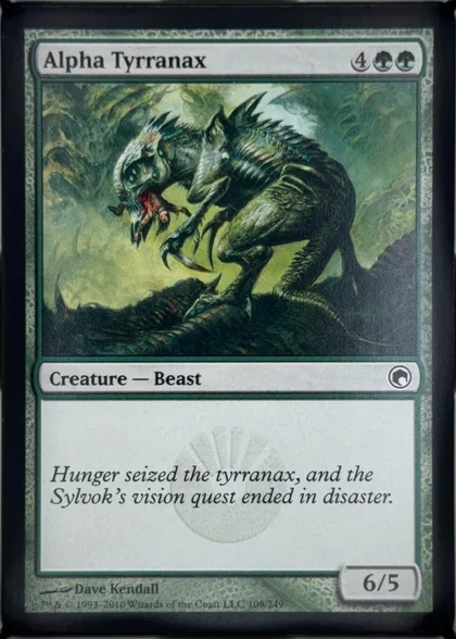 front of card