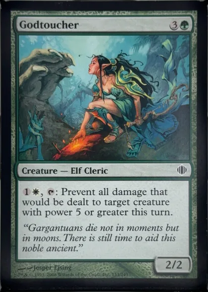 front of card