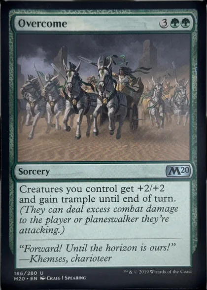 front of card