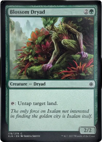 front of card