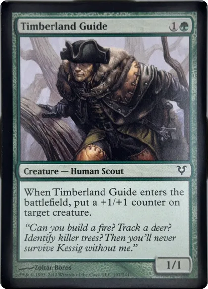 front of card