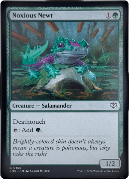 front of card