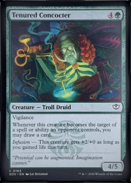 front of card