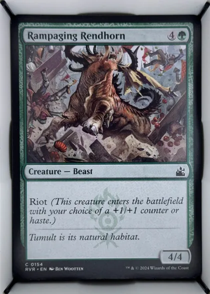 front of card