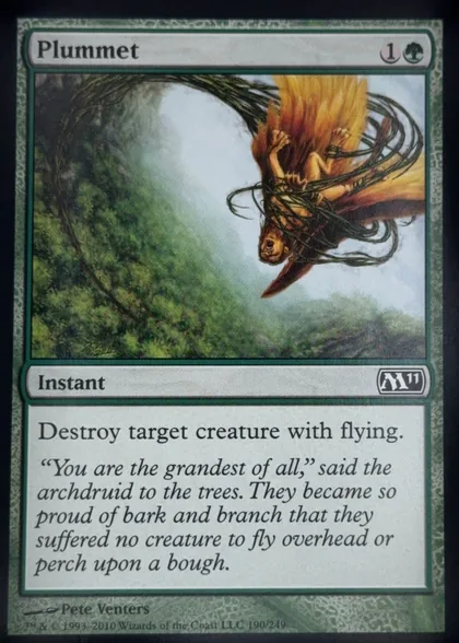 front of card