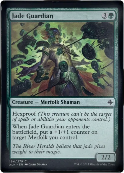 front of card