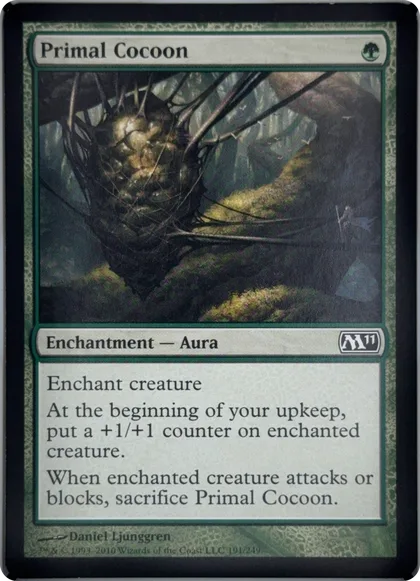 front of card