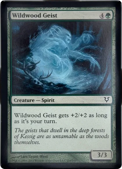 front of card