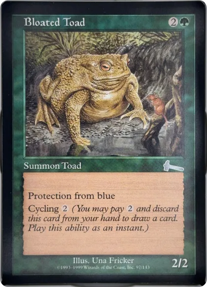 front of card