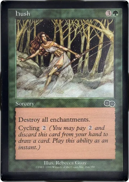 front of card