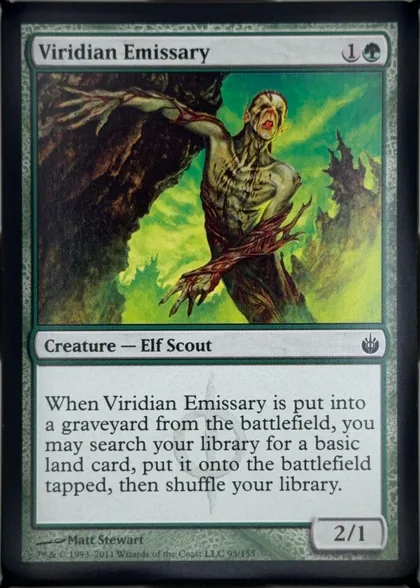 front of card