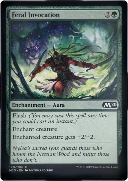 front of card
