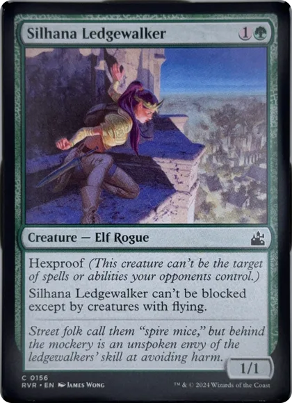 front of card
