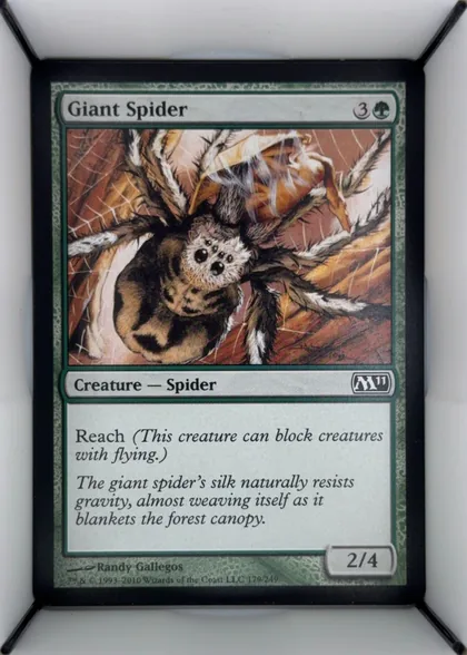 front of card