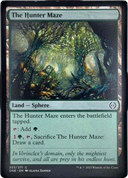 front of card