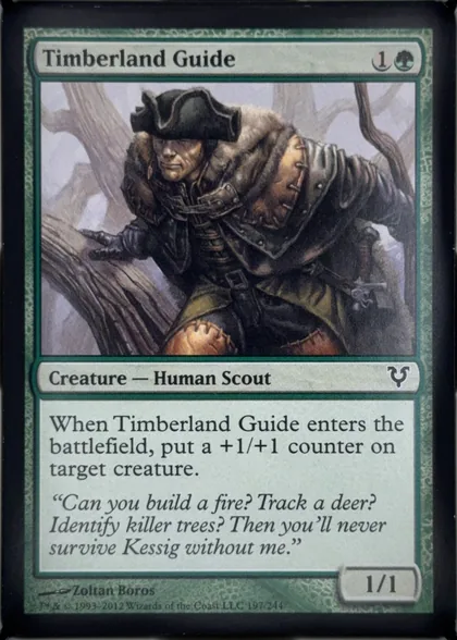 front of card