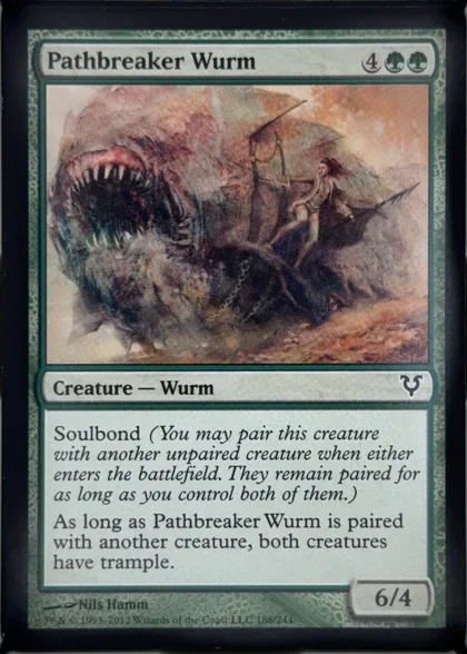 front of card