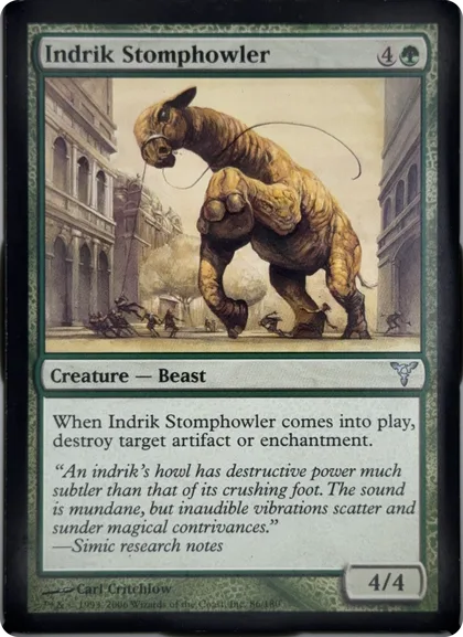 front of card