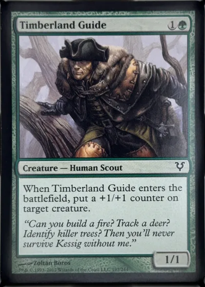 front of card