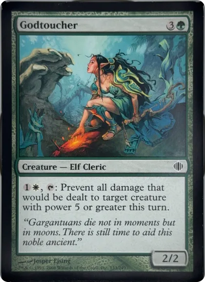 front of card