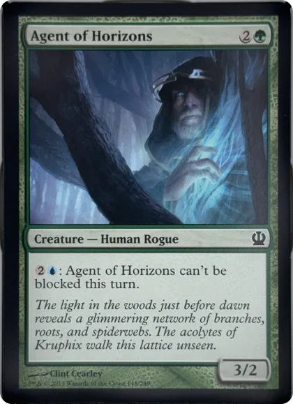 front of card