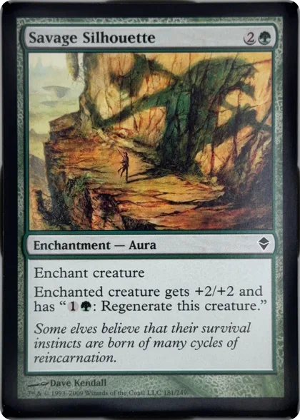 front of card