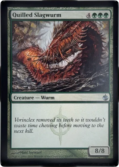 front of card
