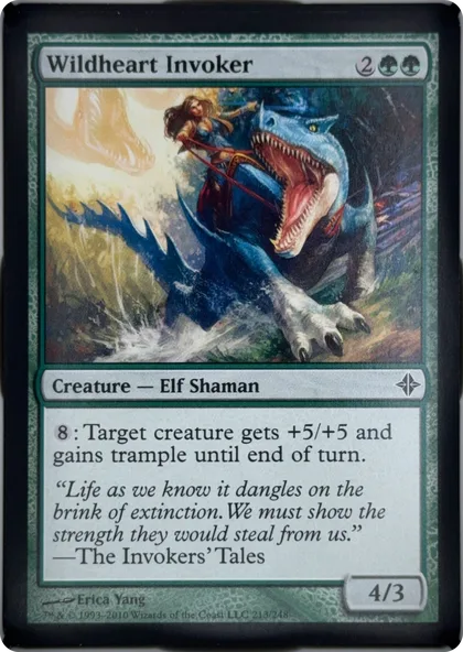 front of card