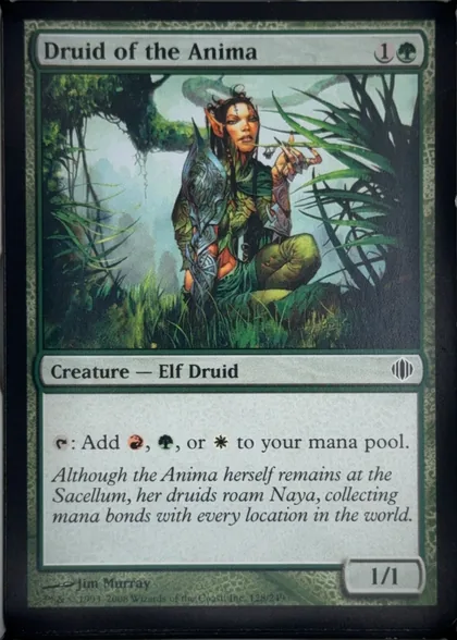 front of card