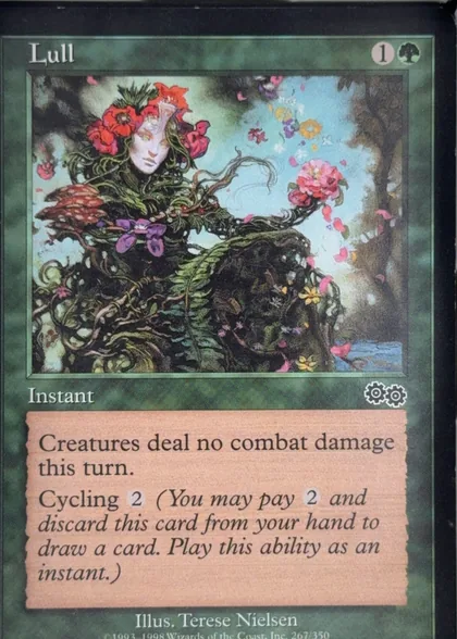 front of card