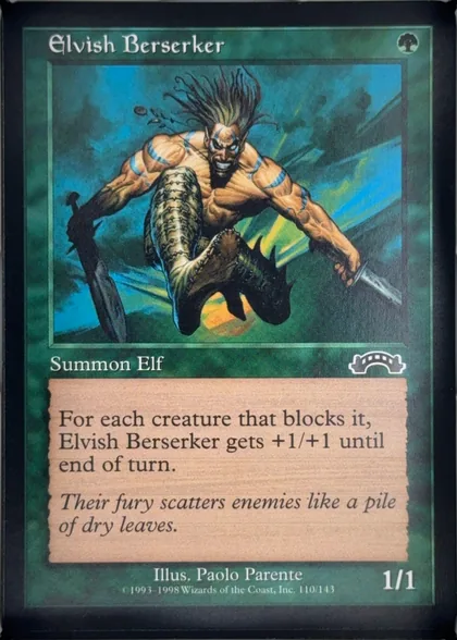 front of card