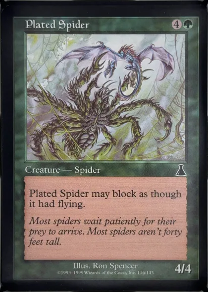 front of card