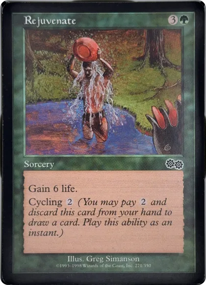 front of card