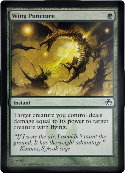 front of card