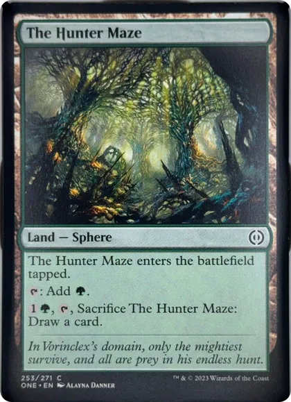 front of card