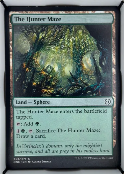 front of card