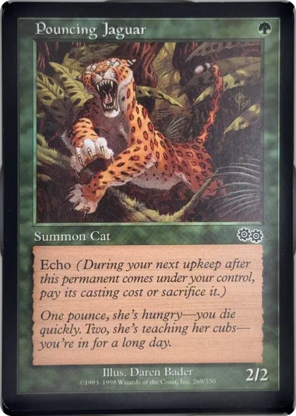 front of card