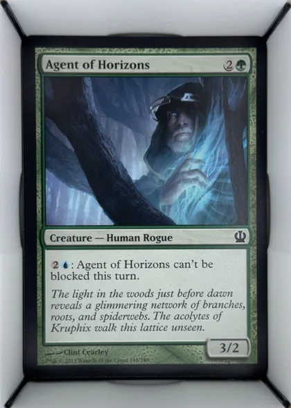 front of card