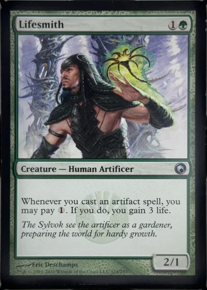 front of card