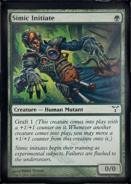 front of card