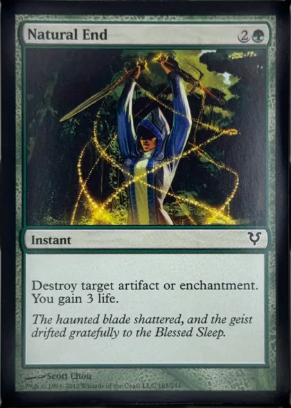 front of card