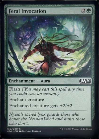 front of card