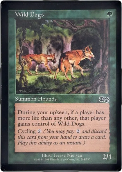 front of card