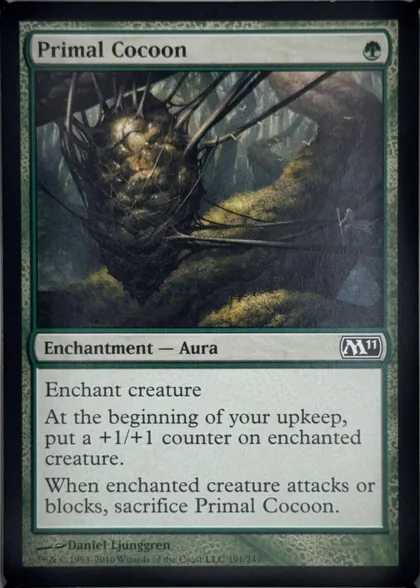 front of card