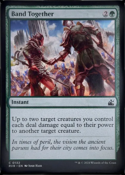 front of card