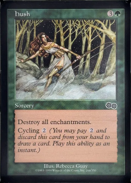 front of card